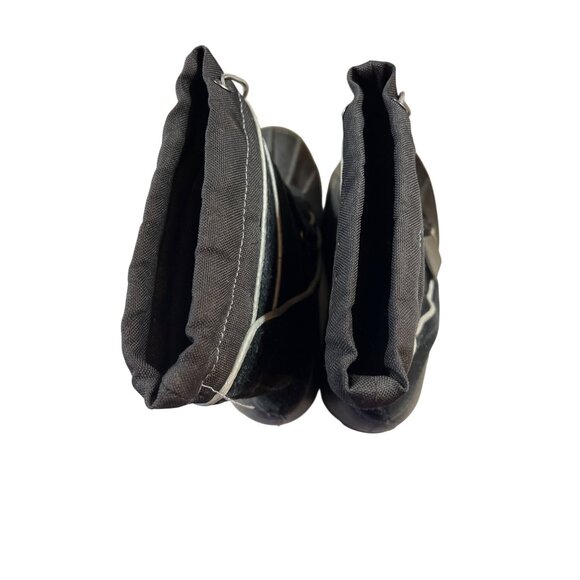 Totes Winter Boots Kids Black 1 Grey Insulated Snow Boots Hook and Loop Closure - Picture 5 of 8